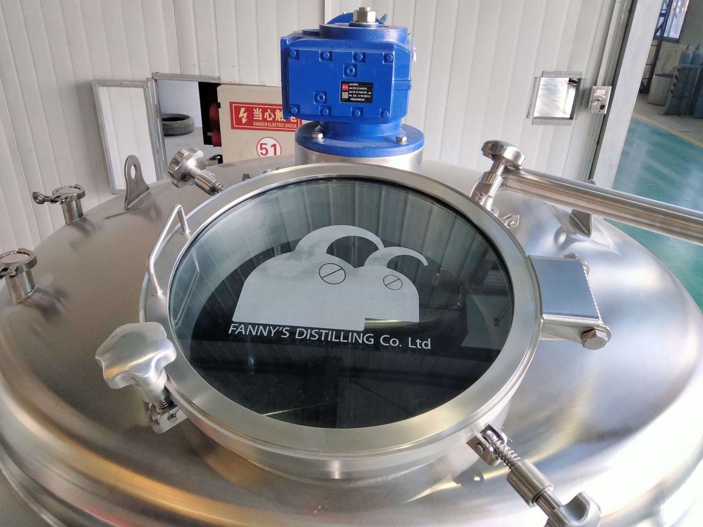 The 1,000-litre mash tun at Fanny's Distillery